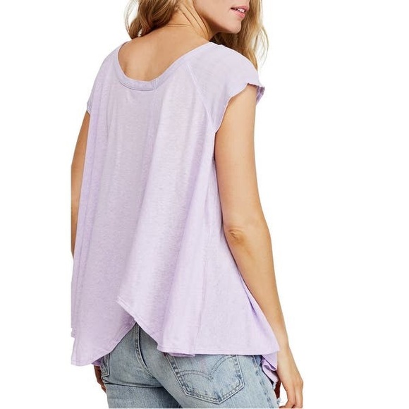 SOLD 🎉 Free People Keep it Casual Linen Tee - Picture 8 of 8